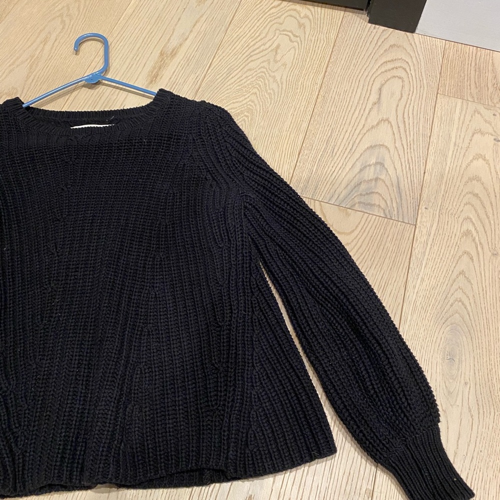 LOFT Black knit sweater